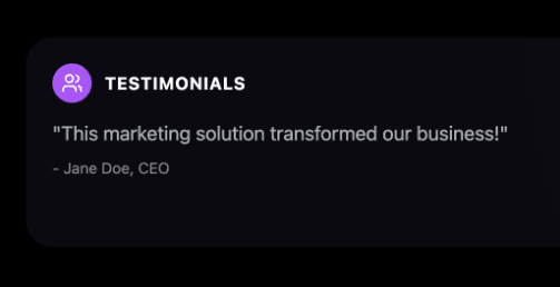 Testimonial Carousel